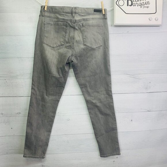 Blank NYC Womens Reade Crop Jeans In Skyscraper Crystal Stripe Stretch Size 31 - Picture 8 of 12